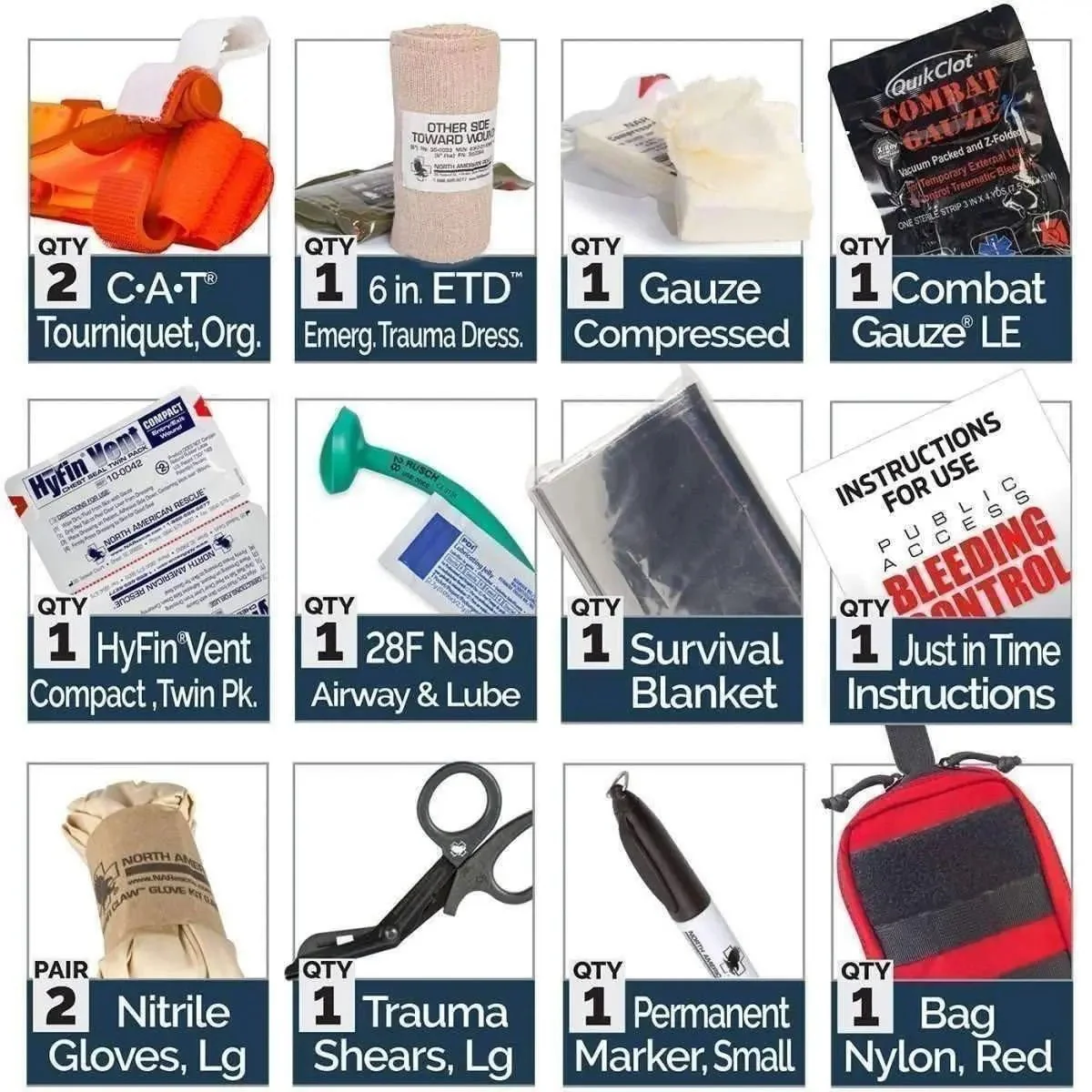 GO2FAS Gunshot Trauma Kit – Compact Individual IFAK - Image 5