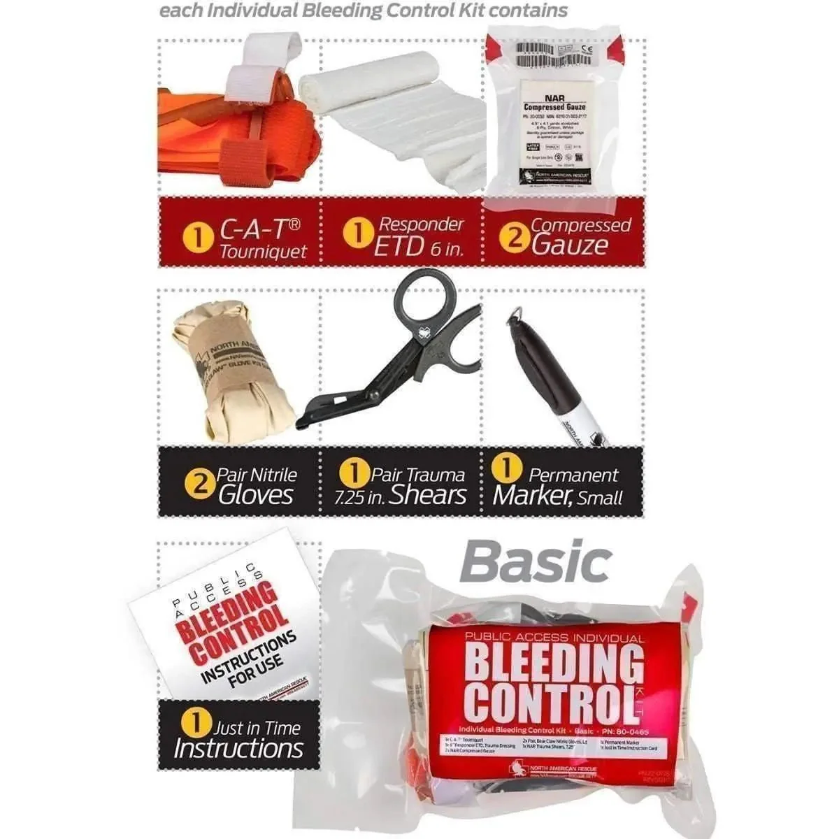 Public Access Bleeding Control 8 Pack - Vacuum Sealed - Image 6