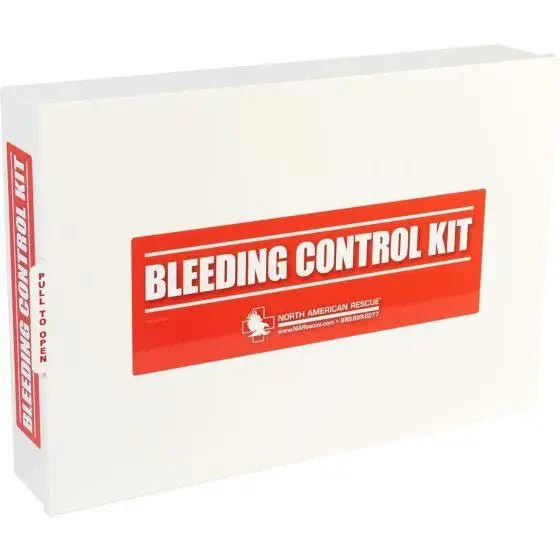 Public Access Bleeding Control Station - 8-PACK Nylon Pouch - Low Profile Metal Station - Image 3