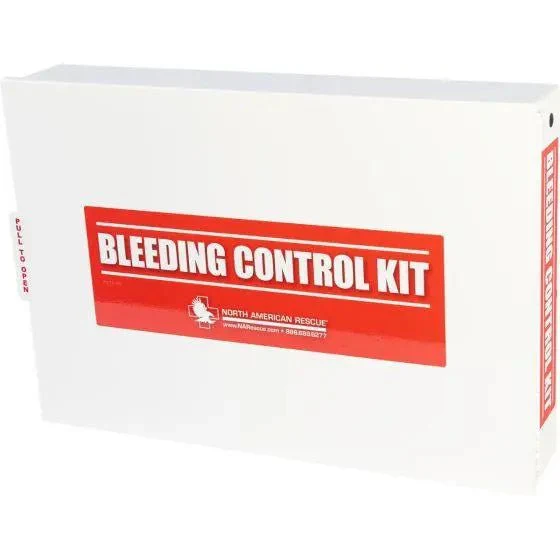 Public Access Bleeding Control Station - 8-PACK Nylon Pouch - Low Profile Metal Station - Image 4